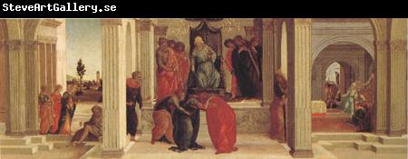 Filippino Lippi Three Scenes from the Story of Esther Mardochus (mk05)